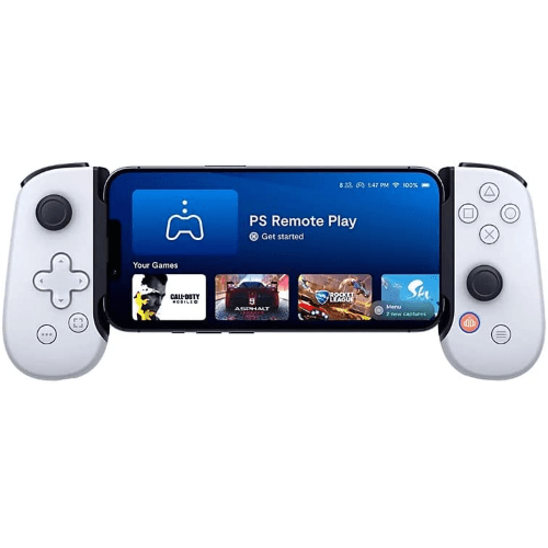 SONY PLAYSTATION BACKBONE GAMEPAD FOR IPHONE WHITE USED SONY PLAYSTATION BACKBONE GAMEPAD FOR IPHONE WHITE USED
